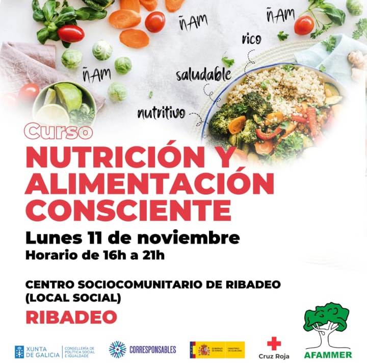 Cartel Nutrición Ribadeo (11 novembro 2024)