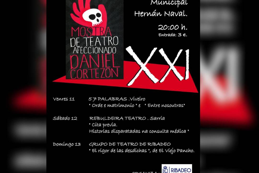 teatro afeccionado daniel cortezon ribadeo cartel